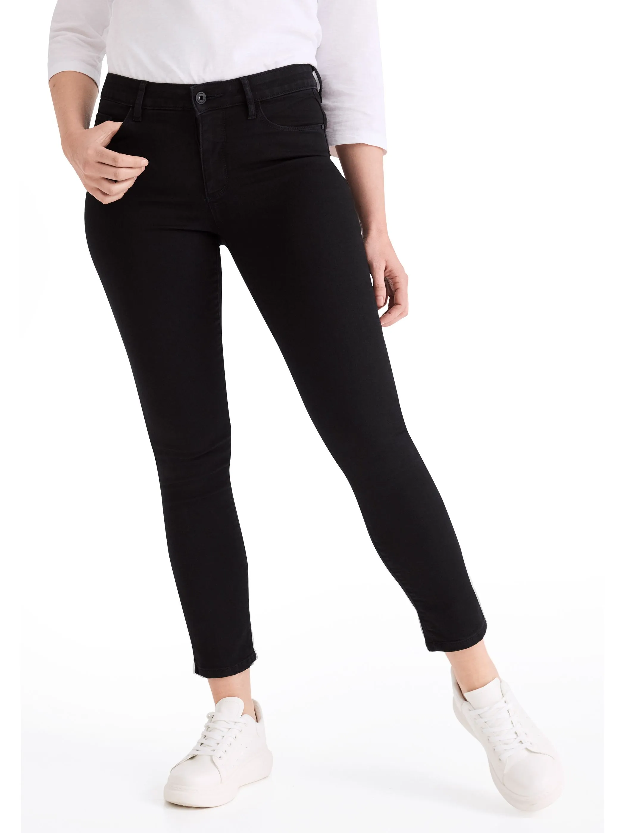 Stooker DOB 22900660007355 Da. Hosen,Flore Schwarz 771210 7355 1